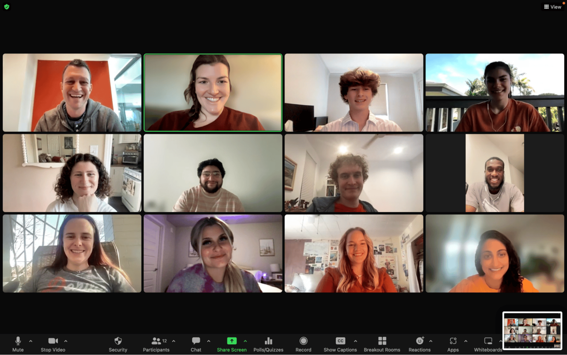 Eye to Eye Young Adult Guiding Coalition during virtual meeting|||||||||||