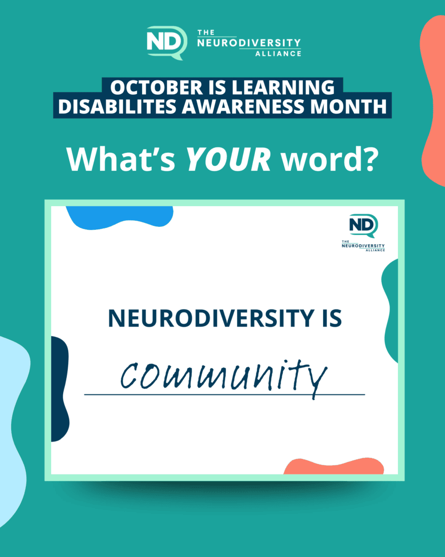 October is Learning Disabilites Awareness Month